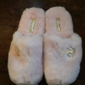 Brand new Michael Kors fuzzy slippers